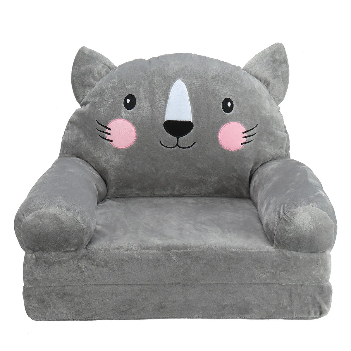 2 in 1 Flip Open Couch Seat Cartoon Foldable Kid Sofa for Infant Toddler
