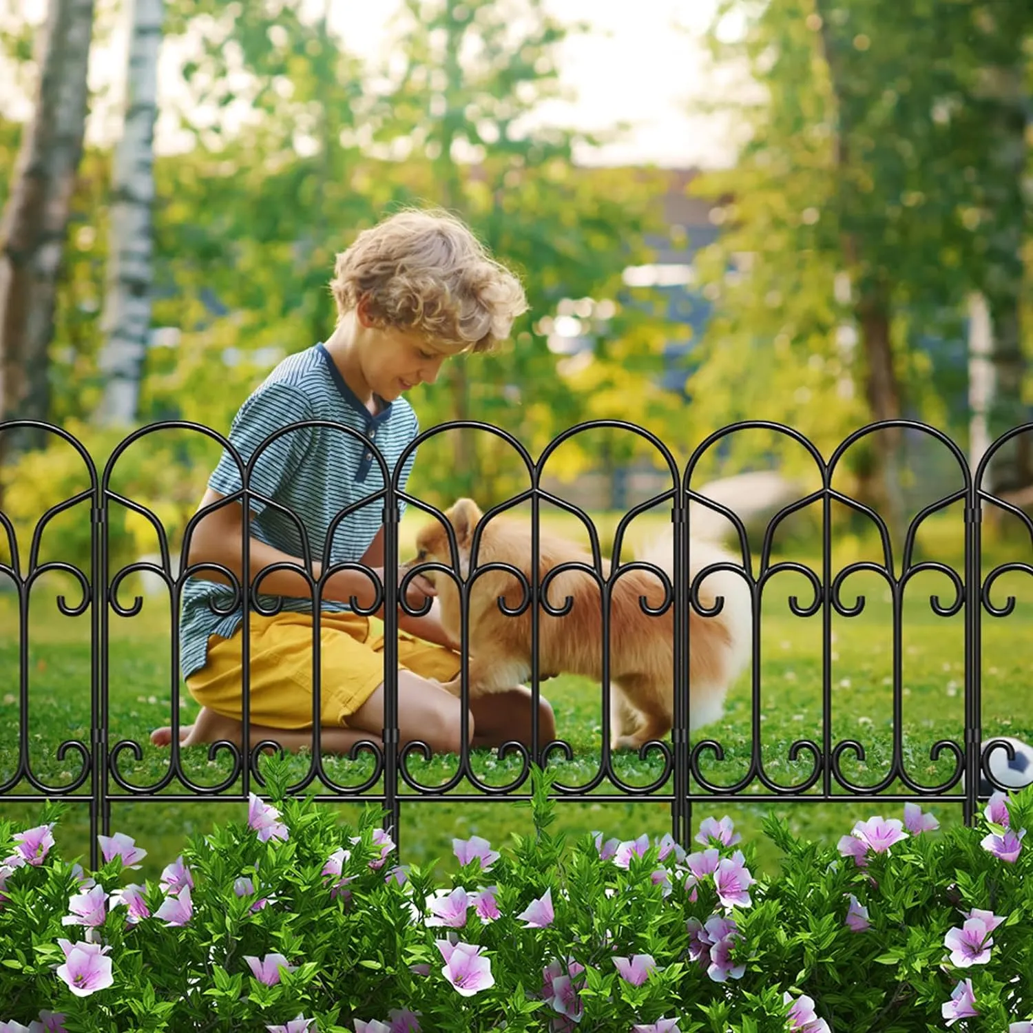 Amagabeli Garden & Home Decorative Garden Fence 22in(H)×10ft(L) by Amagabeli Model Number ET004X