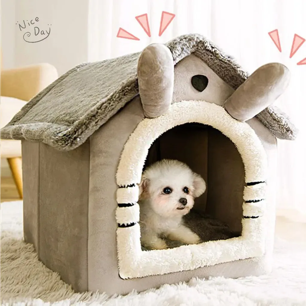 Cat /Dog Bed Foldable Pet Sleepping Bed removable and washable cat house kennel for dog house indoor cat nest