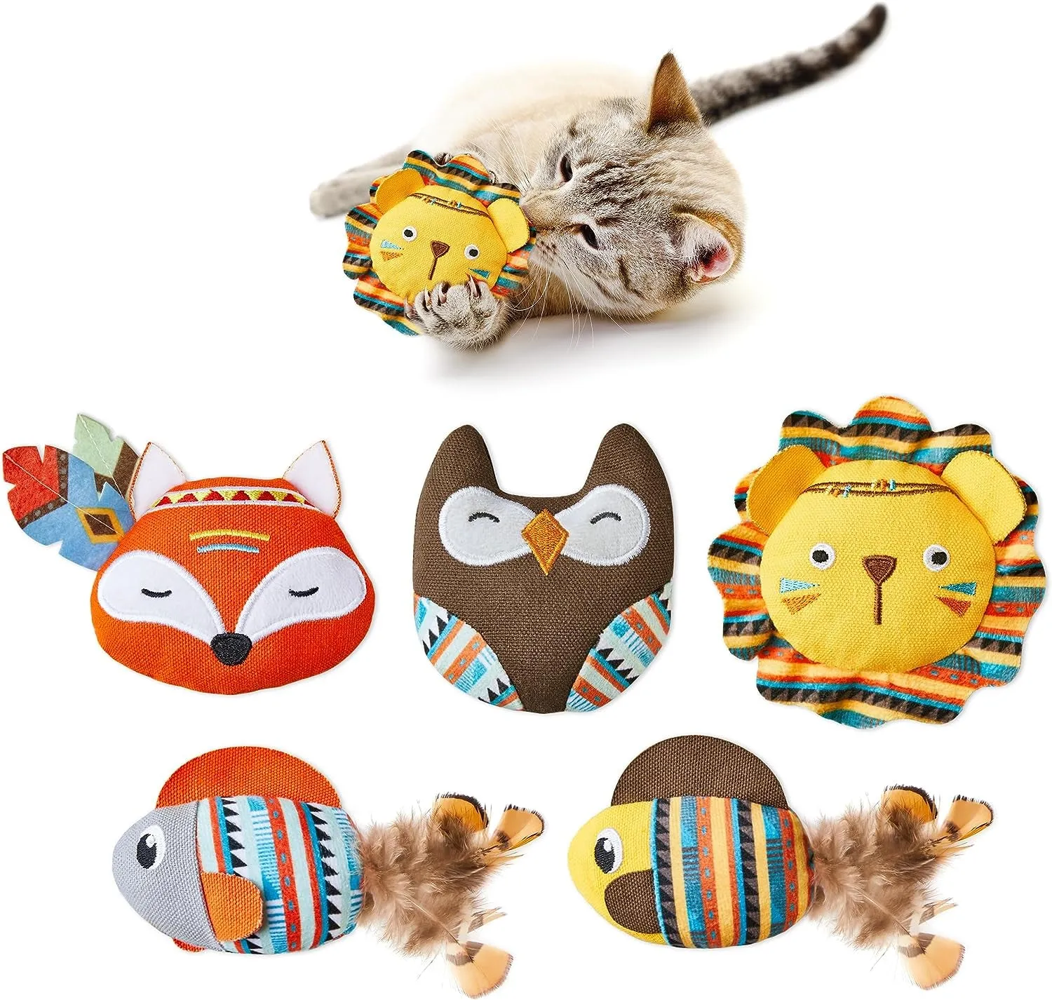 Cat Saury Fish, 3 Pack Toys