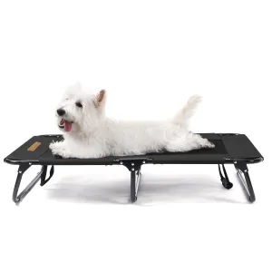 Charlie's Adventure Foldable Travel Trampoline Dog Bed 120x80x22cm X-Large Black