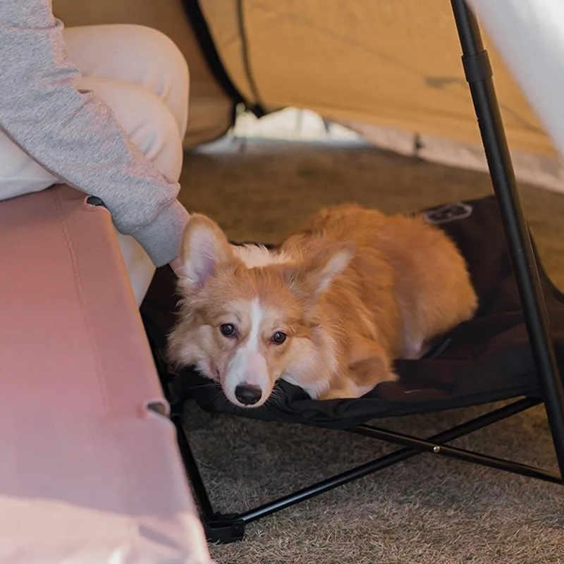 Elevated Pet Dog Bed: Indoor/Outdoor Folding Cot for Small, Medium, and Large Dogs | Comfortable Sleeping Nest | Perfect for Camping and Adventures | Pet Supplies