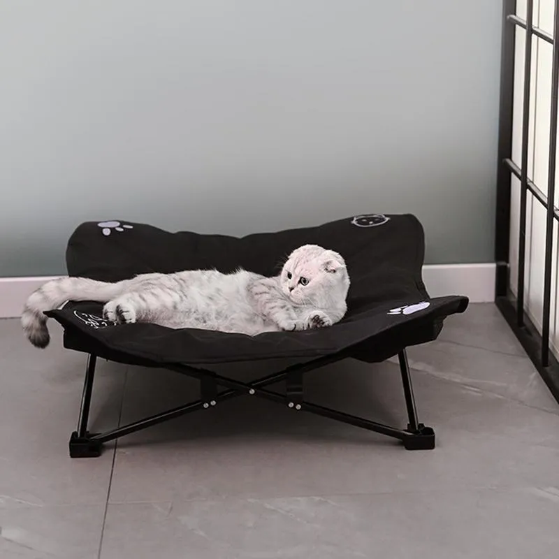 Elevated Pet Dog Bed: Indoor/Outdoor Folding Cot for Small, Medium, and Large Dogs | Comfortable Sleeping Nest | Perfect for Camping and Adventures | Pet Supplies