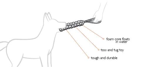 EzyDog Beaver Tail Toss & Fetch Toy