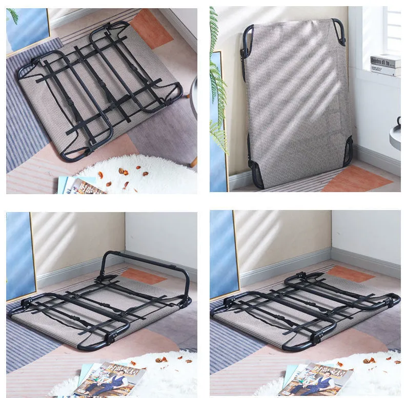 Foldable Elevated Outdoor Puppy Bed – Breathable and Sturdy Design