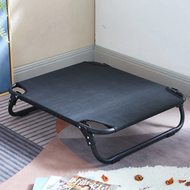 Foldable Elevated Outdoor Puppy Bed – Breathable and Sturdy Design