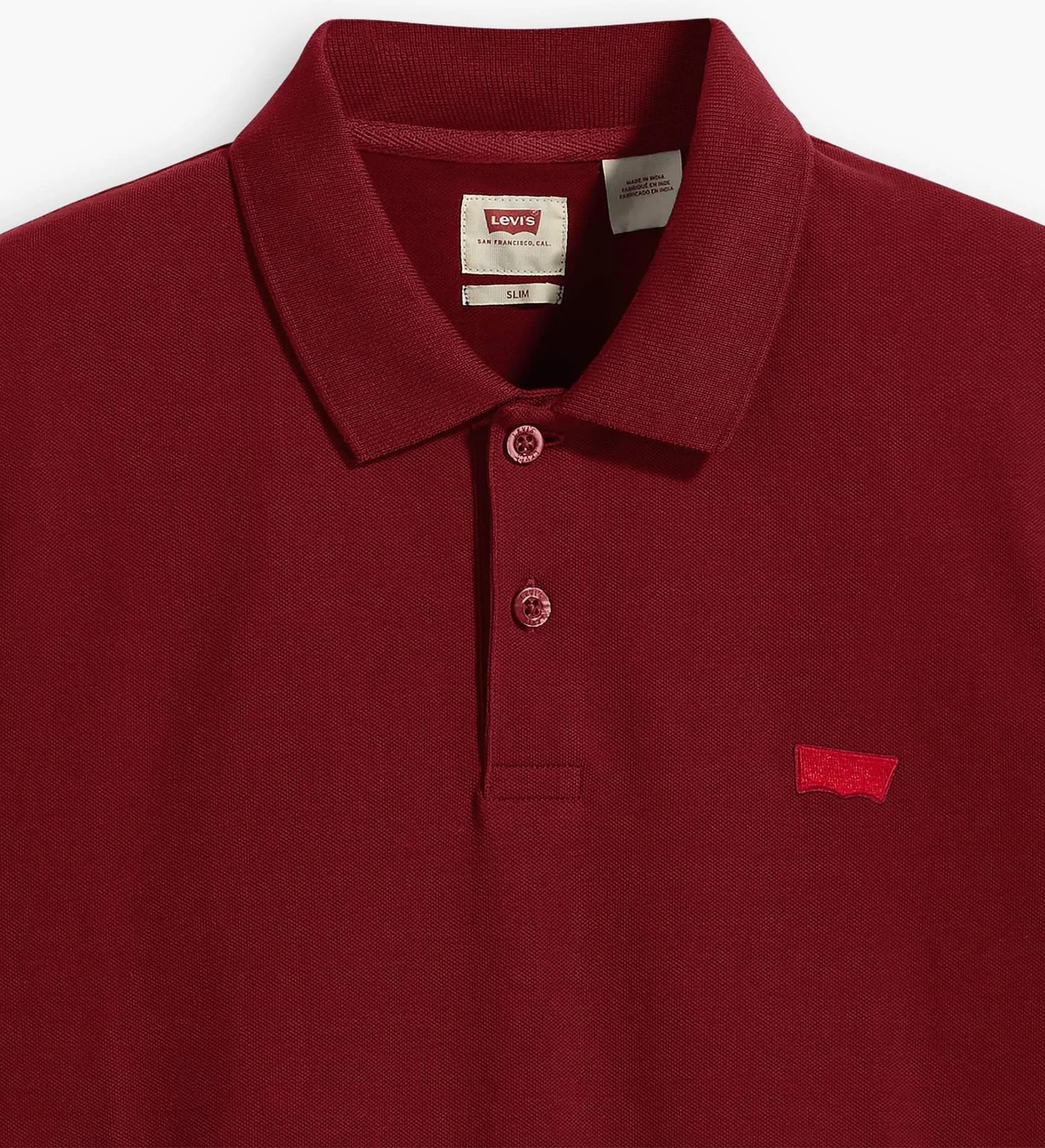 Levi's Housemark Polo Top in Chocolate Truffle