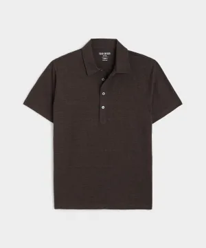 Linen Polo in Coconut