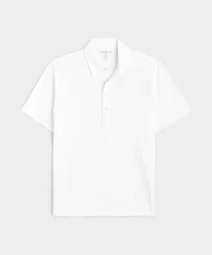 Linen Polo in White