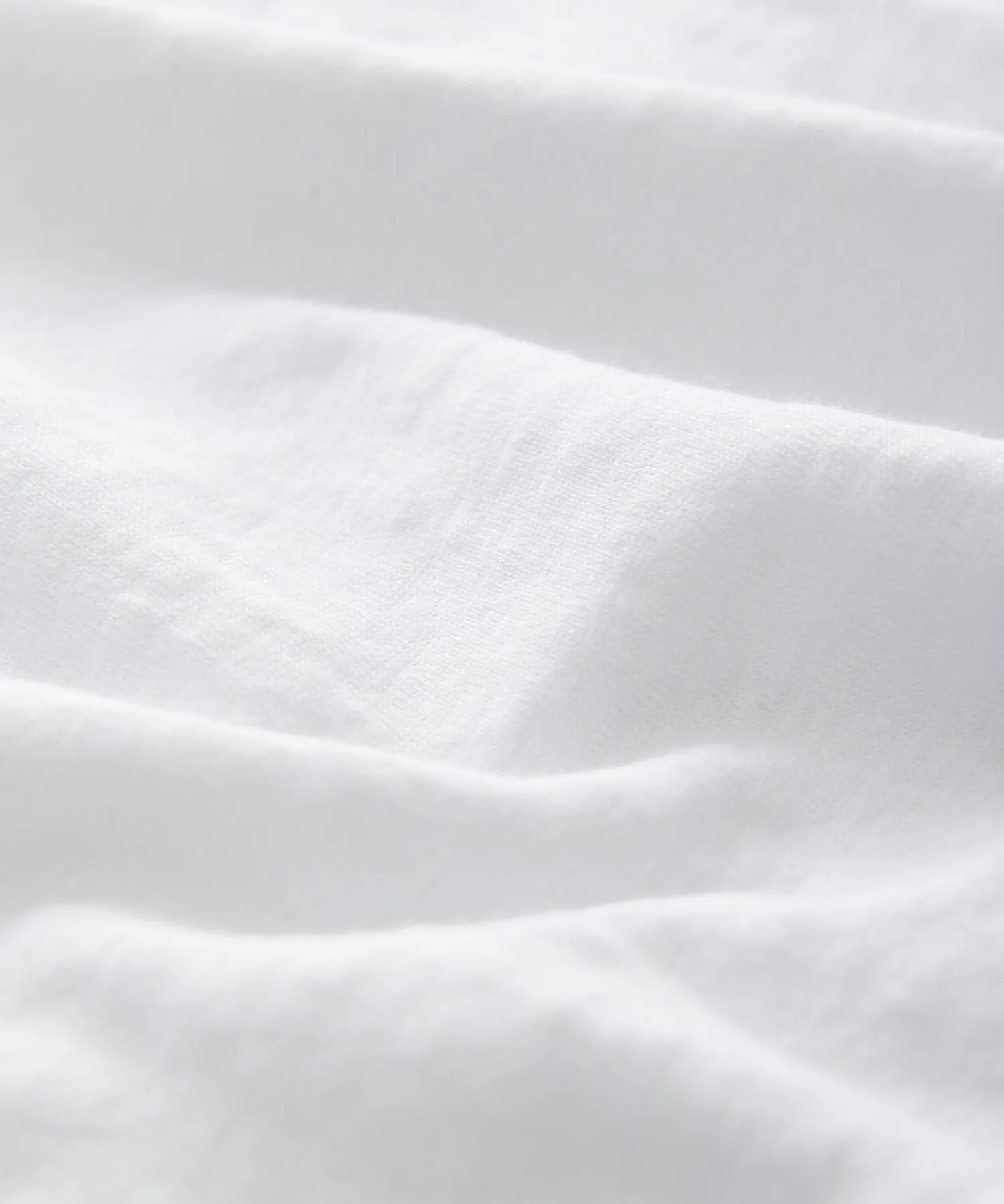 Linen Polo in White