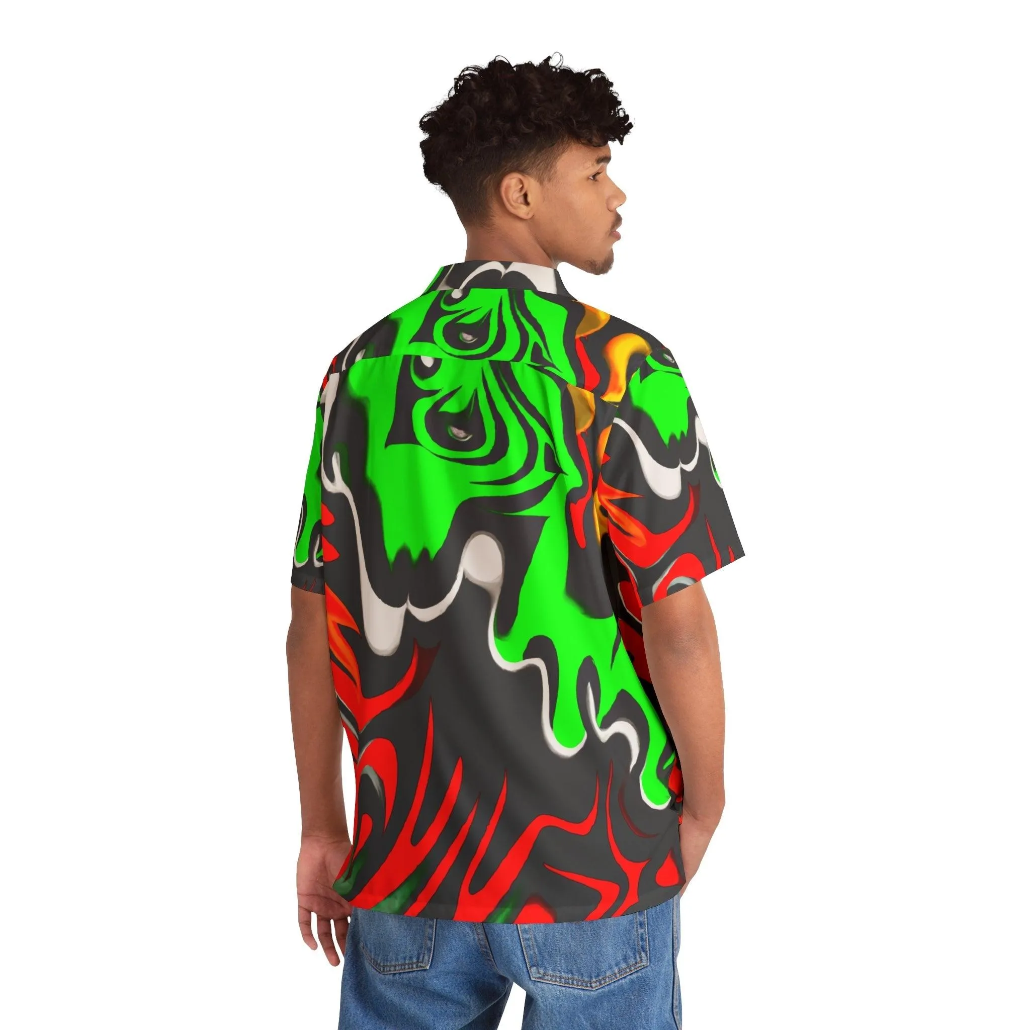Men's Hawaiian Lava Shirt (AOP)