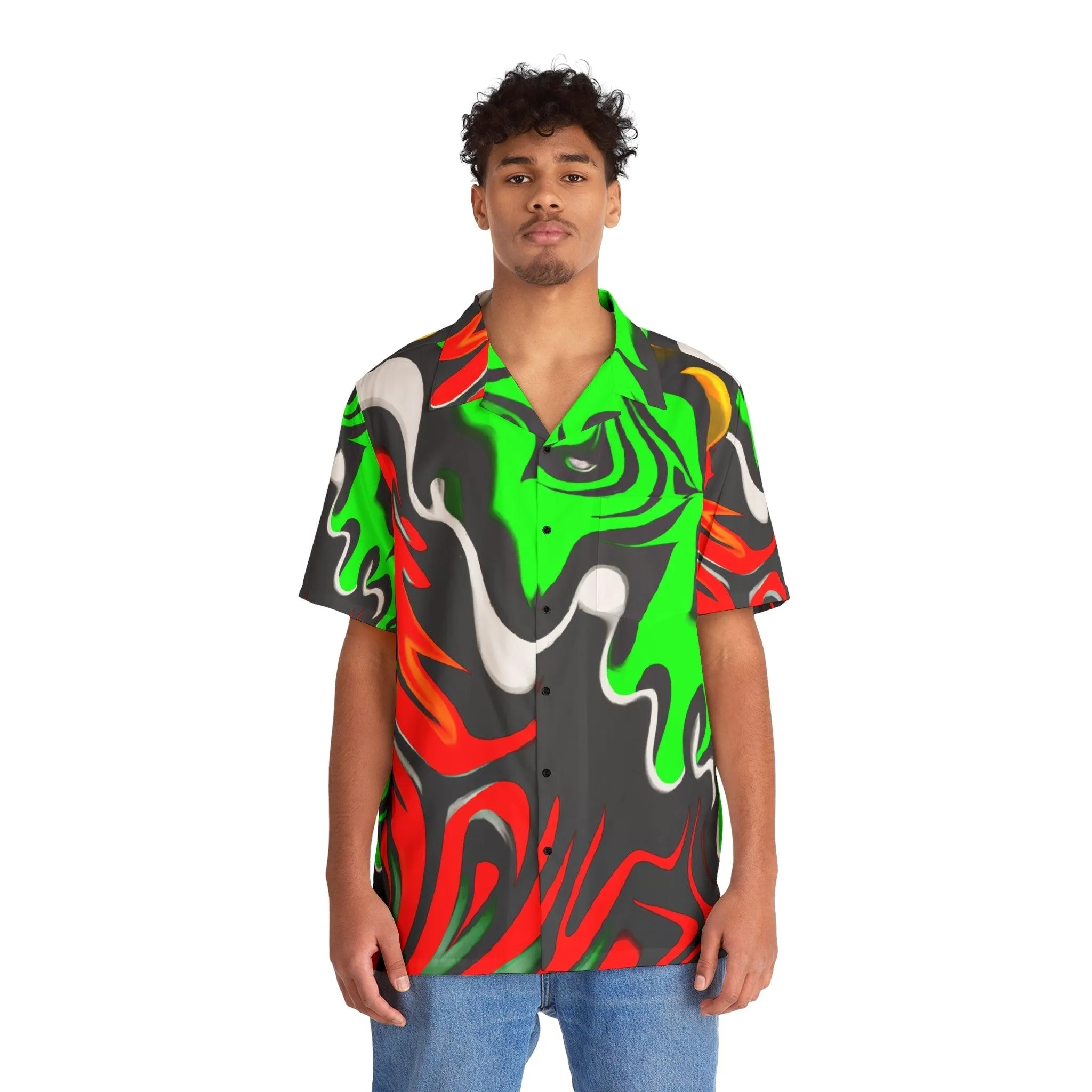 Men's Hawaiian Lava Shirt (AOP)