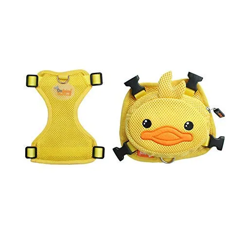 OMEM Backpack for Pets to Wear Chest Strap Traction Rope Harness Fit Small Medium Cats Dogs