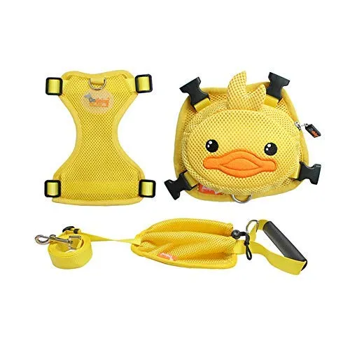 OMEM Backpack for Pets to Wear Chest Strap Traction Rope Harness Fit Small Medium Cats Dogs