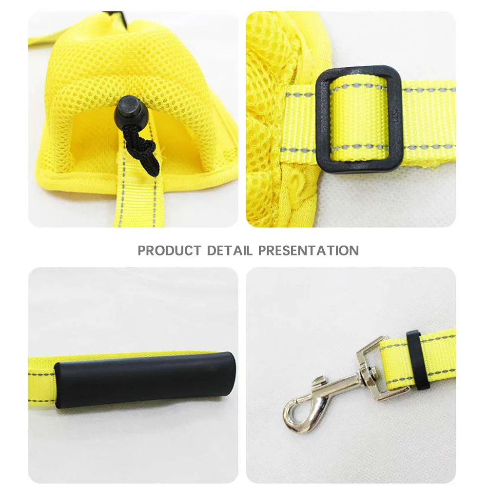 OMEM Backpack for Pets to Wear Chest Strap Traction Rope Harness Fit Small Medium Cats Dogs