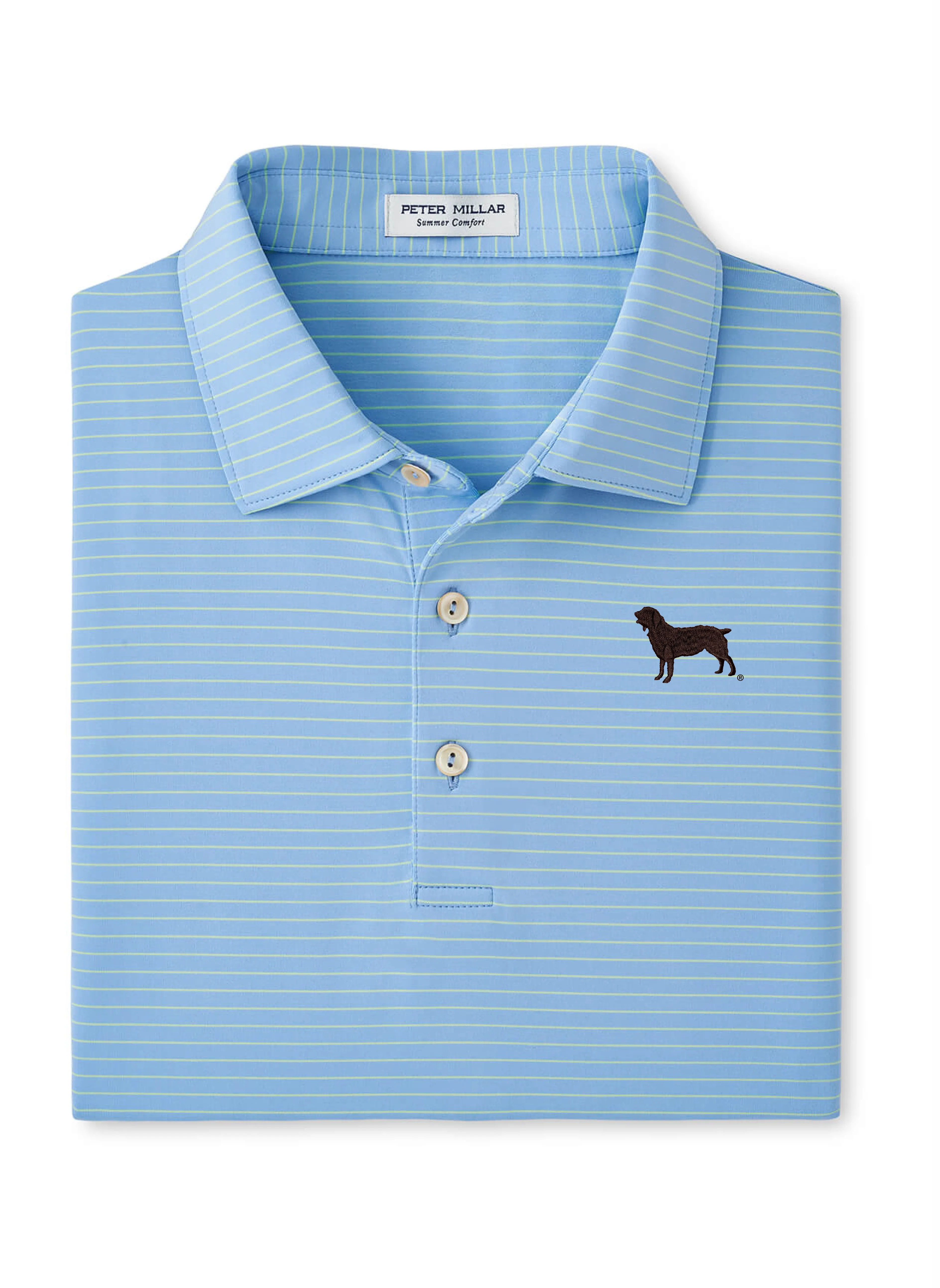 Peter Millar Hemlock Performance Jersey Polo - Cottage Blue