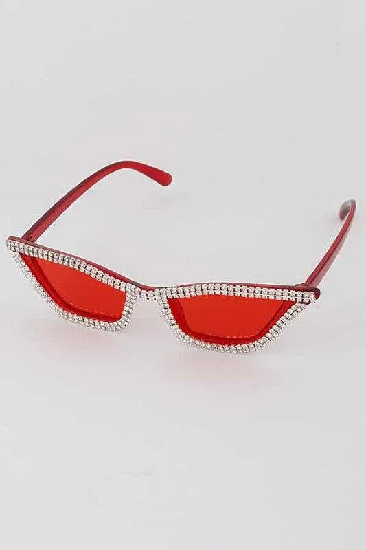Rhinestone Cateye Iconic Sunglasses