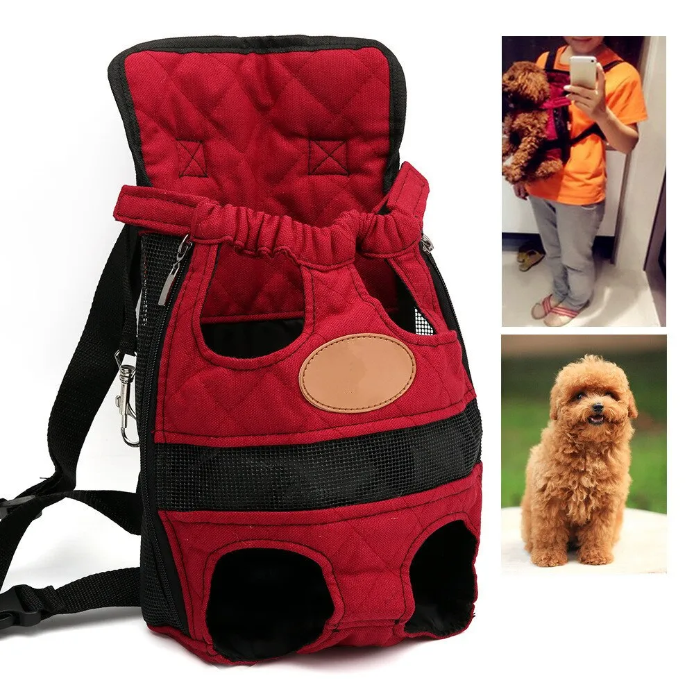 Sidiou Group Fashion Small Pet Dog Carrier Backpack Sling Travel Dog Backpack Breathable Pet Bags