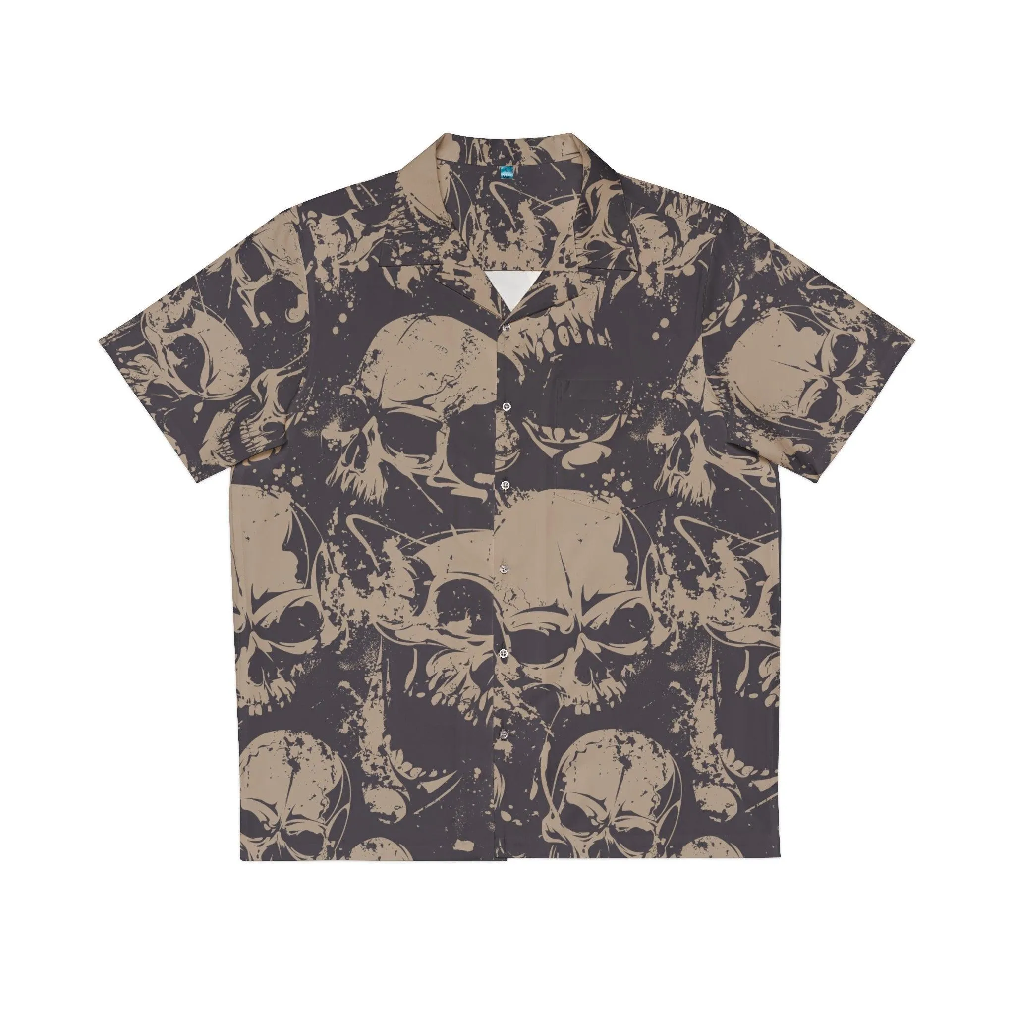 Skull Pile Men's Hawaiian Shirt (AOP)