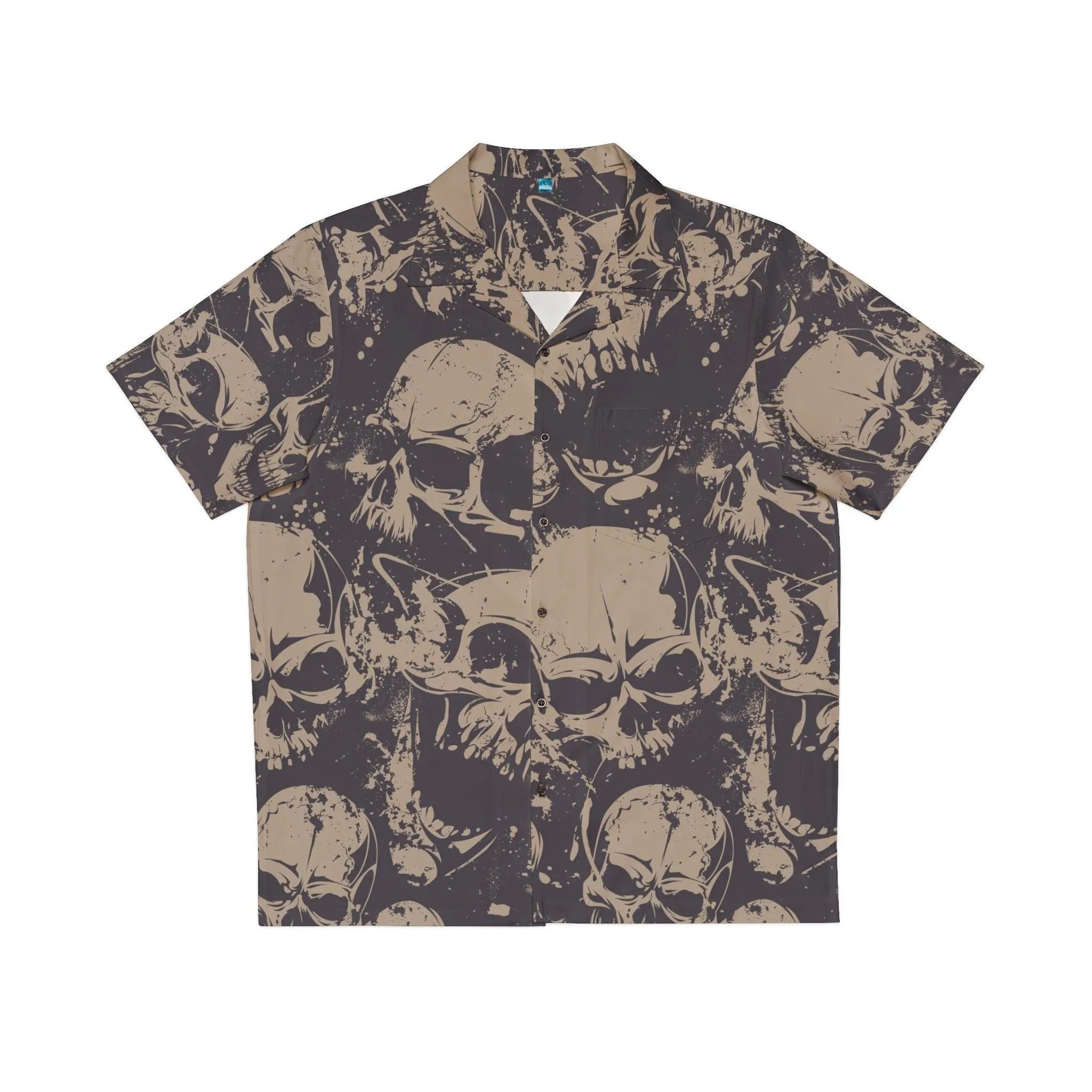 Skull Pile Men's Hawaiian Shirt (AOP)