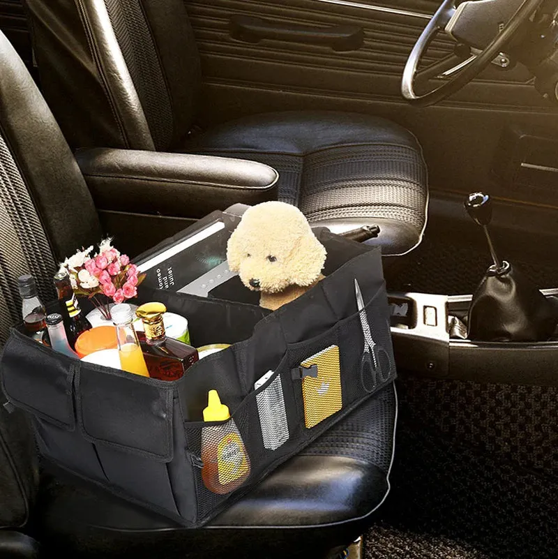 Trunk Cargo Organizer Folding Storage Collapse Bag Bin for Car Truck SUV 40L US